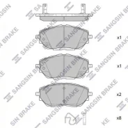 ������� �������� Toyota CH-R 2018- SP4213 Sangsin Brake SP4213 SP4213 ����