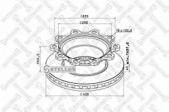 ���� ����!430/290x45/159.5 10n-335-23 ����, ��� �������. ������ ABS ������� SB(Knorr)BPW Stellox Stellox8500809Sxram 8500809SX ����