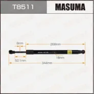 ���� ������� ��������� Masuma, L=344mm (1/40) T8511 Masuma T8511 ����
