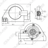 ����� ������� ���������� /GMB ��� Volkswagen Passat; GEW-VW006; 1K0965561B 702074610 V10160005 GMB Gewvw006 GEWVW006 ����