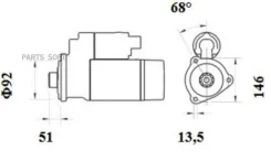 ������� ���� ������ ������ ��������� DXi13 24� 5.5�� Mahle MS778 MS778 ����