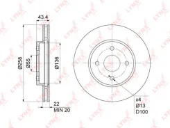 ���� ��������� 258x bn1074 Lynxauto BN1074 ����