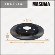 ���� ��������� Masuma, rear Corolla, Auris (�������� 2��) BD-1514 42431-02190 ����