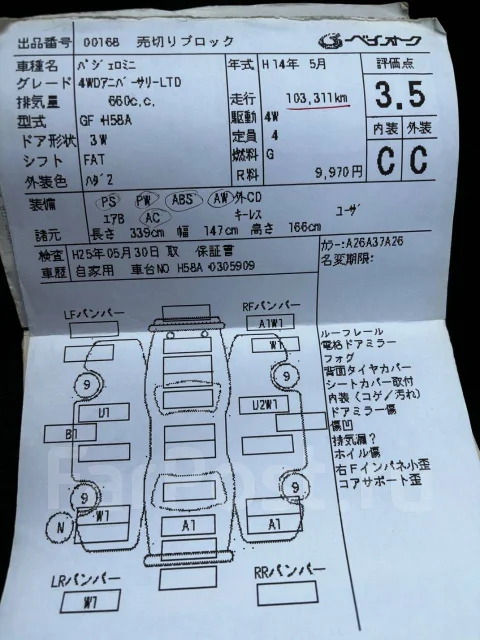 Mitsubishi Pajero Mini. �������, 4wd, 0.7 (64��.�.), ������, 213 000����. �� ����