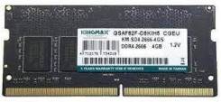 ������ ������ ��� �������� DDR4 SODIMM 4Gb 2666��� / PC-21300 Kingmax KM-SD4-2666-4GS ����