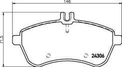 ������� ��������� �������� �������� Mercedes BENZ W204 2006 [178Textar2430601] 2430601 ����