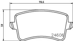 ������� ��������� ������ �������� �������� AUDI A4 2007/ A5/S5 2008/ Q5 2008 � �����. ��������� [178Textar2460601] 2460601 ����