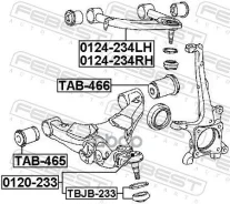 ����� �������� ������� ����� Toyota LAND Cruiser (200) (2008) [178Febest0124234LH] 0124234LH ����