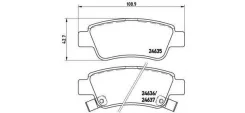������� ��������� (�����) Honda CR-V 06-20 [178Brembop28046], ������ P28046 ����
