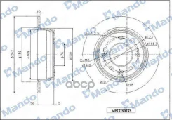 ���� ��������� ������ Hyundai I30 /KIA CEED 262x10 [178Mandombc030033] MBC030033 ����