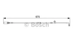 ������ ������ ������� BMW E60 03 ��������/ L=670mm [178Bosch1987473002] 1987473002 ����