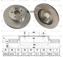 ���� ��������� Mercedes W163 98- Blitz BS0716 BS0716 ����