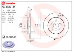 ���� ��������� ���� 08a53431 Brembo 08A53431 ����