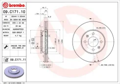 ���� ��������� hyund 09c17110 Brembo 09C17110 ����