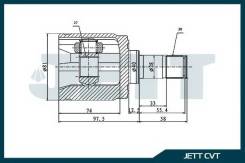 ���� �������� ���������� V403086 ��� Honda �������� ������������� JETT ����� 44310-S0A-300 44310-TL1E00 44306-SMGG01 44310-SYR300 CI-3403 HNID508 0311...