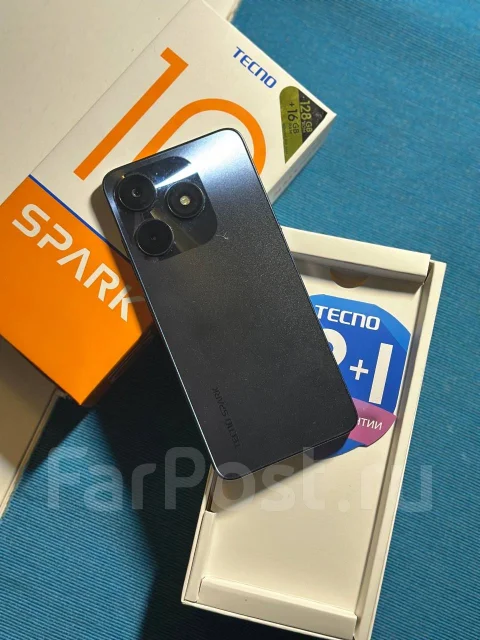 Tecno Spark 10. �/�, 128 ��, ������, 3G, 4G LTE, 5G, NFC ����