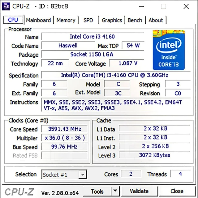 Intel Core i3-4160 ����
