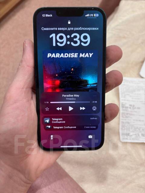 Айфон 13 256 GB, Apple iPhone 13, 6.10", синий, 3G, 4G LTE, NFC, б/у, в ...