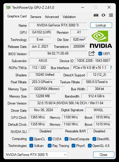 GeForce RTX 3080 Ti ����