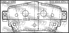 ������� ��������� ������ Febest 0201J11ER 0201J11ER ����