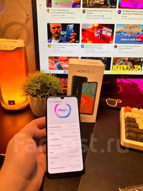 Honor 30i. �/�, 128 ��, �����, �������, 3G, 4G LTE, Dual-SIM, NFC ����