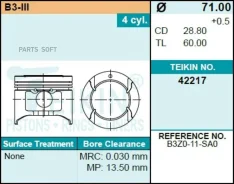 ������ ��� /��� Mazda 323 Demio 1996-996-; d=19,98; 42217-STD; 42217 B3Z011SA0 B3Z011SBX Teikin 42217STD 42217STD ����