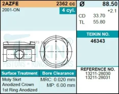 ������� ��������� Teikin 46343 STD (4��/����) 46343STD ����