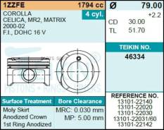 ������ ��� /Teikin ��� Toyota RAV4 Corolla 2000-2008 ACA2# ZZE122; d=20; 46334-STD; 46334 1310122031 1310122030 Teikin 46334STD 46334STD ����