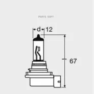 ����� H11 12V 55W PGJ19-2 Ultra LIFE 1 ��. Osram 64211ULT 64211ULT ����