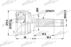   - 25x50x22 Mitsubishi: COLT 78-05/92, Galant 1.6 06/84-12/87, Lancer 78-05/92, Hyundai: Lantra 1.5ie  10/90-11/95, Patron PCV1047 P...