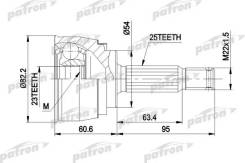   - 25x54x23 Mitsubishi: Galant 1.8 87-92 Patron PCV1147 PCV1147 
