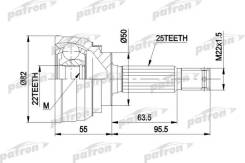   - 25x50x22 Mitsubishi: COLT 78-05/92, Galant 1.6 06/84-12/87, Lancer 78-05/92, Hyundai: Lantra 1.5ie  10/90-11/95, Patron PCV1026 P...