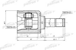   25x41x29 Mitsubishi Lancer CY 07- Patron PCV1392 PCV1392 