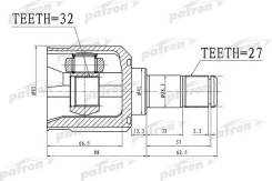   27x41x32 Mitsubishi Eclipse Spyder DK2A USA 06- Patron PCV1390 PCV1390 