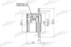    33x85 Mitsubishi L200 KB4T 05- Patron PCV1391 PCV1391 
