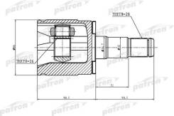    28x34.7x26 Mitsubishi Pajero II V14W-V55W 1991-04 Patron PCV1402 PCV1402 