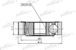   28x108 Volkswagen Transporter T5 03- Patron PCV1461 PCV1461 