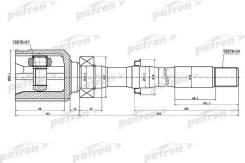    24x35.5x27 Toyota RAV4 ACA3/GSA3 05- Patron PCV1459 PCV1459 