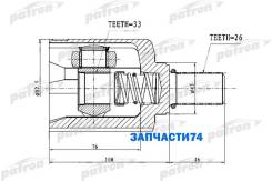    26X43X33 Renault Duster 11- Patron PCV1727 PCV1727 