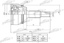     ABS 306136 ABS:48T Toyota Avensis 05-08, Corolla Verso 05-09 2,2D Patron PCV1778 PCV1778 