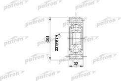   - AUDI: 80, 90 1.3-2.0 80-88, VW: GOLF, Jetta, Passat, Vento 1.6-1.8 Patron PCV3004 PCV3004 