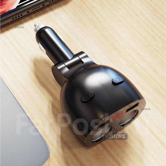 Автомобильный разветвитель в прикуриватель с USB Xiaomi Honeywell 300W ...
