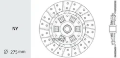 ���� ��������� Mitsubishi ME500261 /275x175x14x29,4/ Valeo MB-20 MB20 ����
