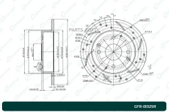 ���� ��������� ��������������� G-brake GFR-01325R ������ GFR01325R ����