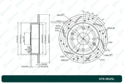 ���� ��������� ��������������� G-brake GFR-01325L ����� GFR01325L ����