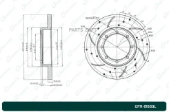 ���� ��������� ��������������� ������������� G-brake GFR-01933L ����� GFR01933L ����