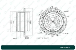 ���� ��������� ��������������� ������������� G-brake GFR-02452L ����� GFR02452L ����