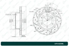 ���� ��������� ��������������� ������������� G-brake GFR-02339L ����� GFR02339L ����