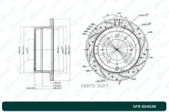 ���� ��������� ��������������� ������������� G-brake GFR-02452R ������ GFR02452R ����