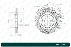 ���� ��������� ��������������� ������������� G-brake GFR-20274L ����� GFR20274L ����